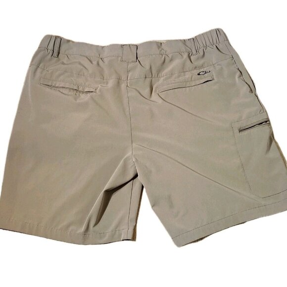 Drake Waterfowl Clothing Company Khaki MENS 2XL Lightweight Cargo Shorts - Picture 2 of 2